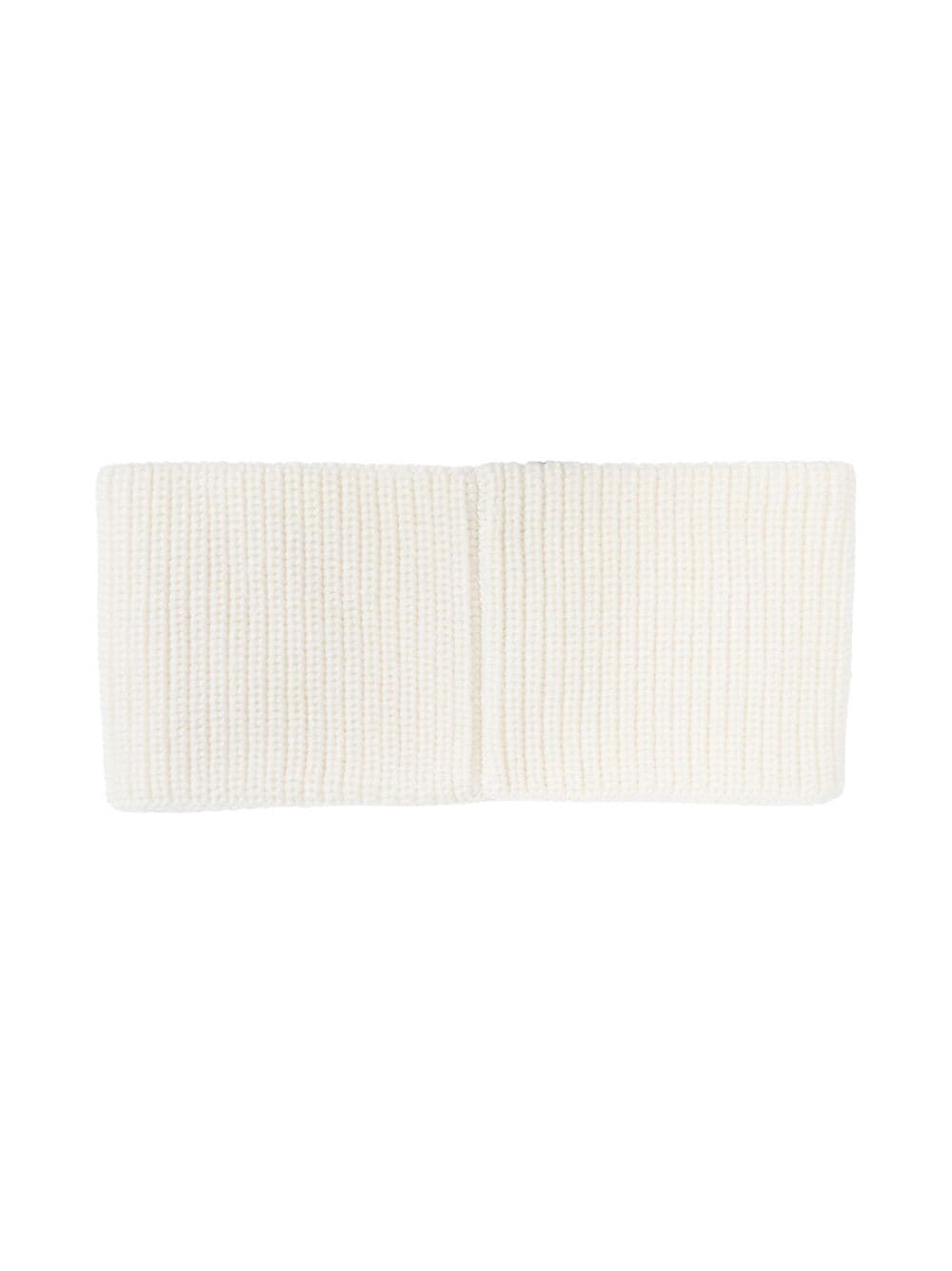 logo-patch ribbed-knit headband - 3