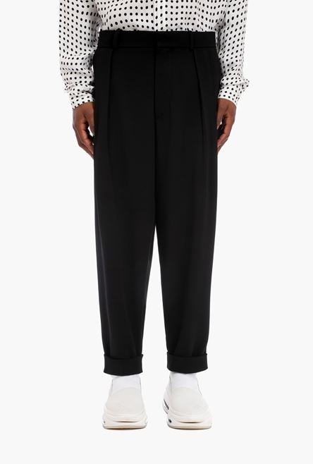 Black crepe harem pants - 5