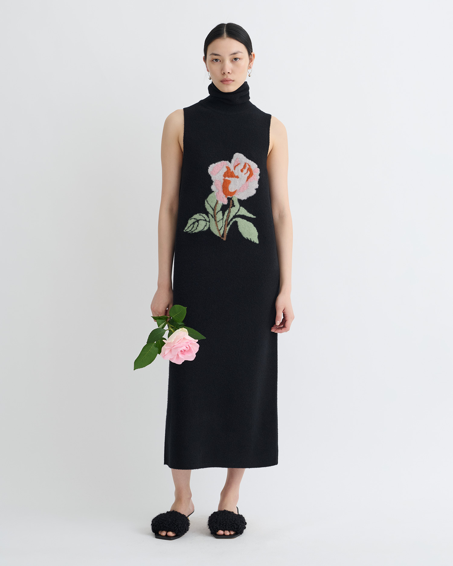 Merino Wool Turtleneck Dress - 4