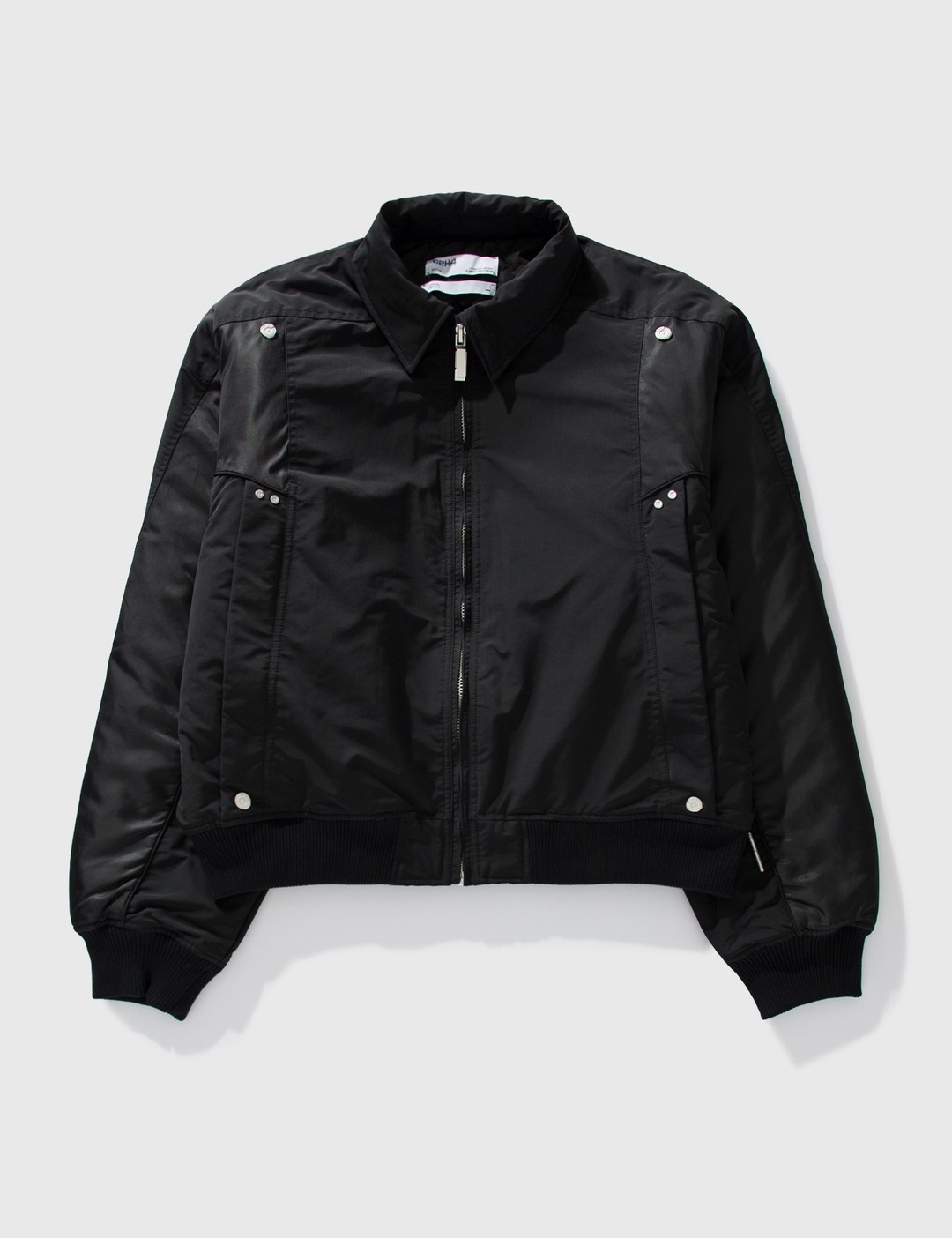 STAFF UNIFORM QUILTED INTERVEIN LAYERED BOMBER JACKET - 1
