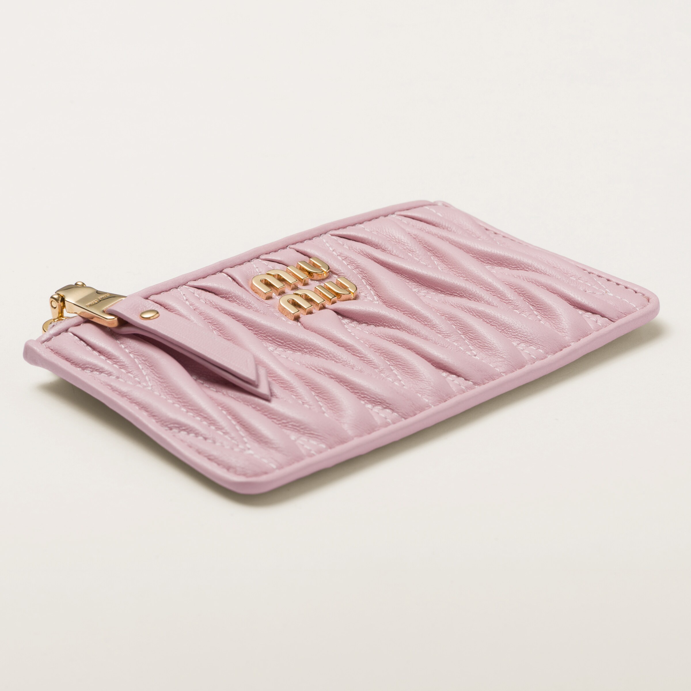 Matelassé nappa leather envelope wallet - 4