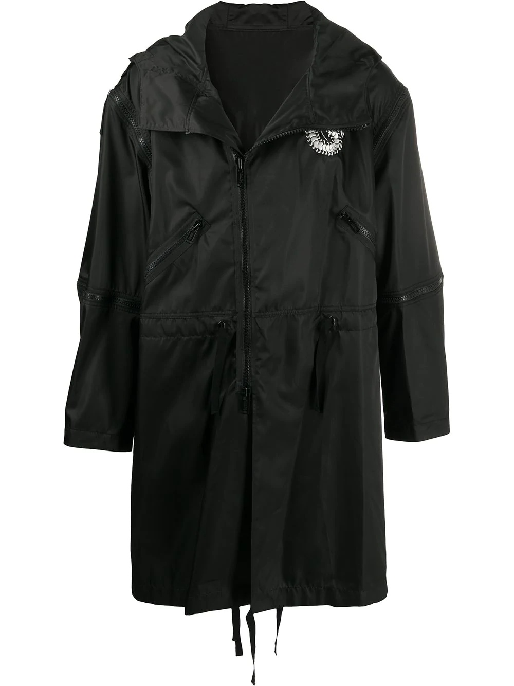 detachable sleeve parka - 1