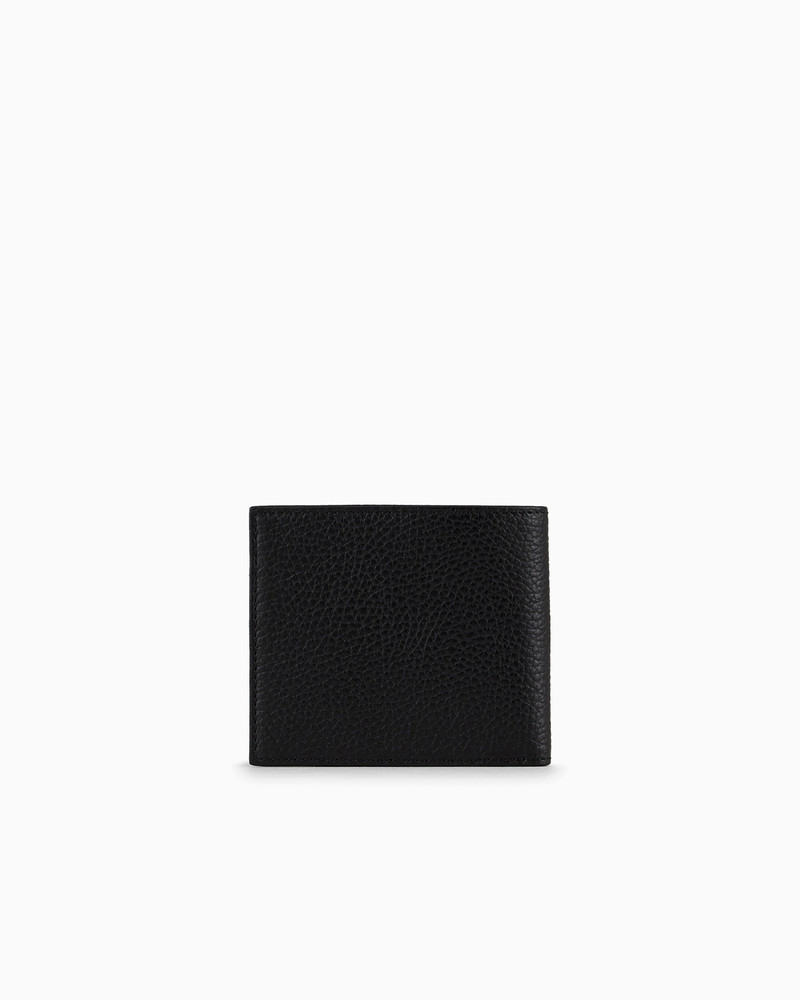 EMPORIO ARMANI Tumbled leather wallet outlook