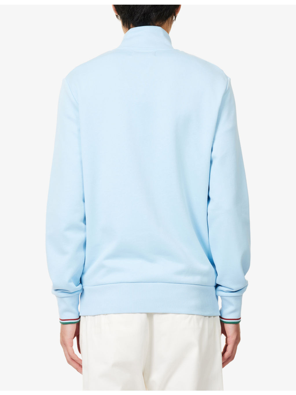 Embroidered-Logo Zip-Through Cotton-Jersey Jacket - 4