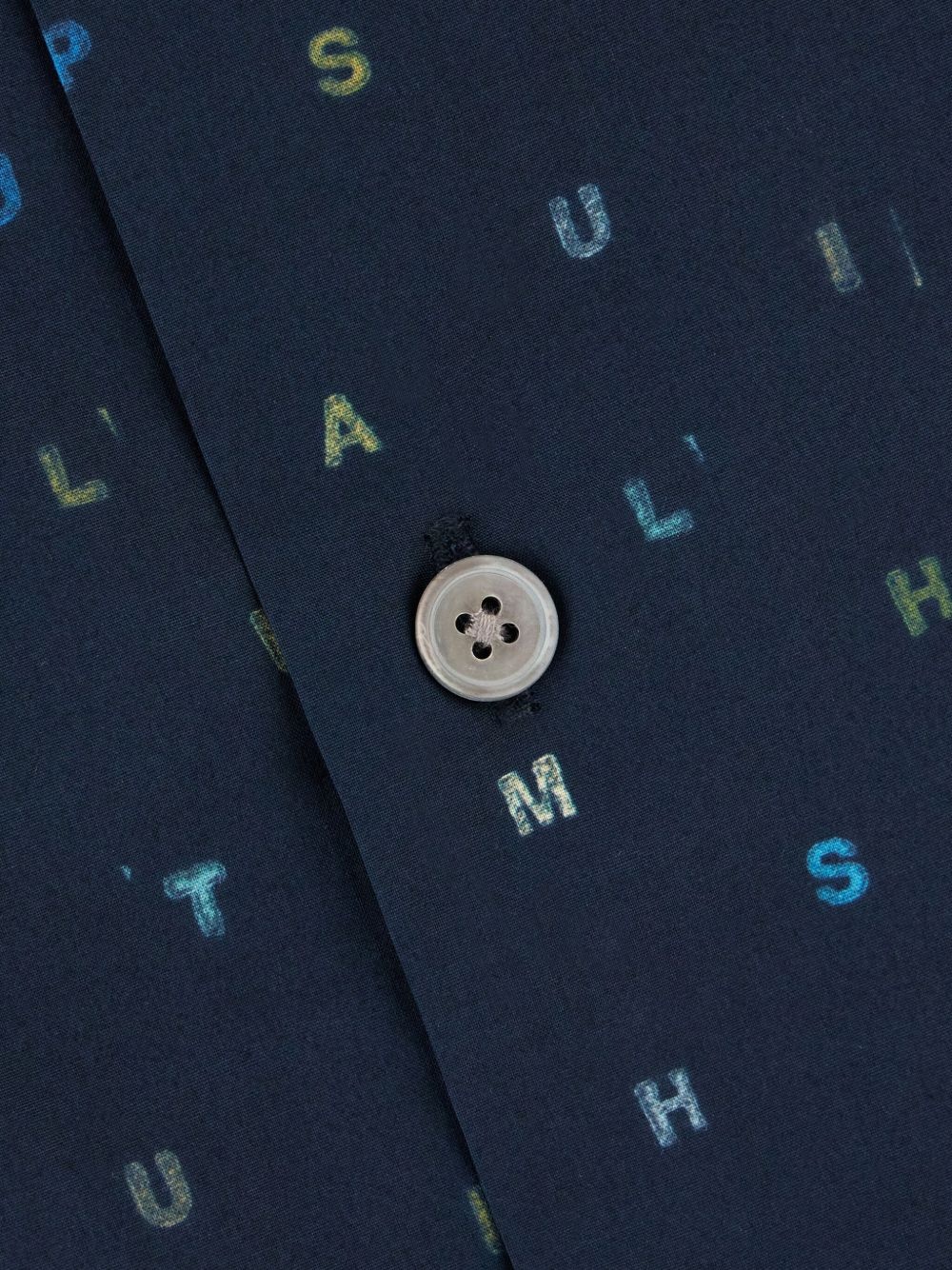 letter-print shirt - 3