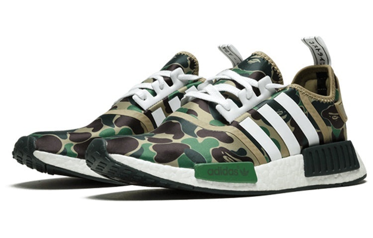adidas x A Bathing Ape NMD_R1 'Olive Camo' BA7326 - 3