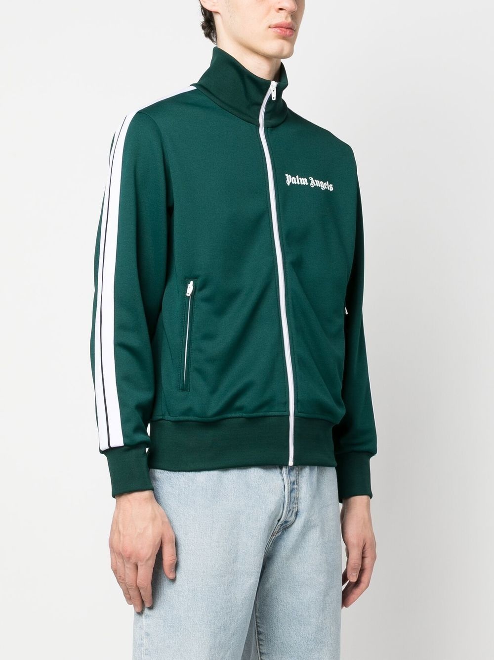 logo-print track jacket - 3