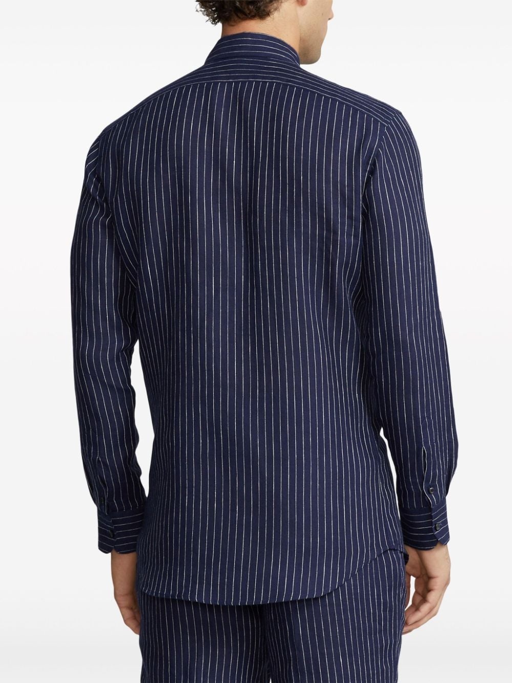 striped linen shirt - 4