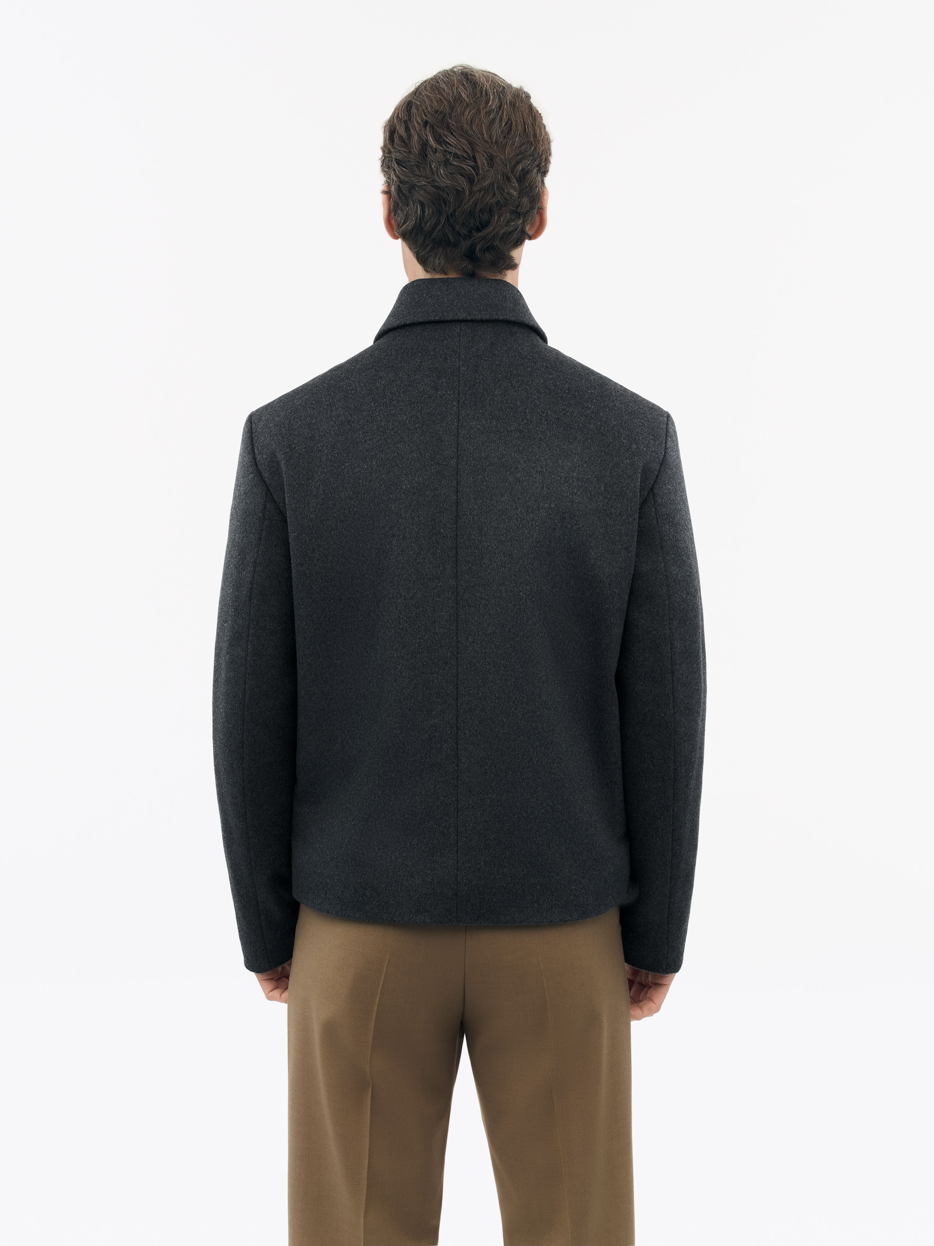 Elmeri Zip-Up Wool Blend Jacket - 3