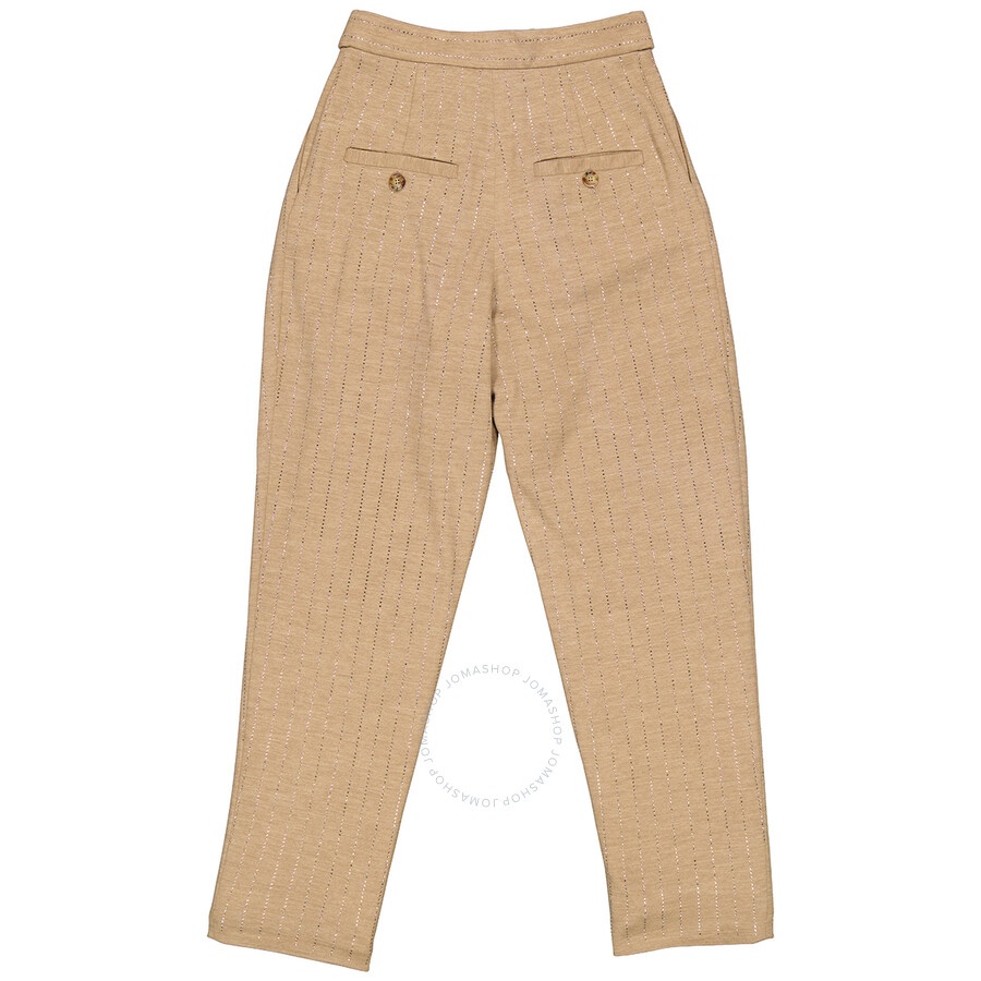 Burberry Ladies Pecan Melange Tailored Trousers - 2