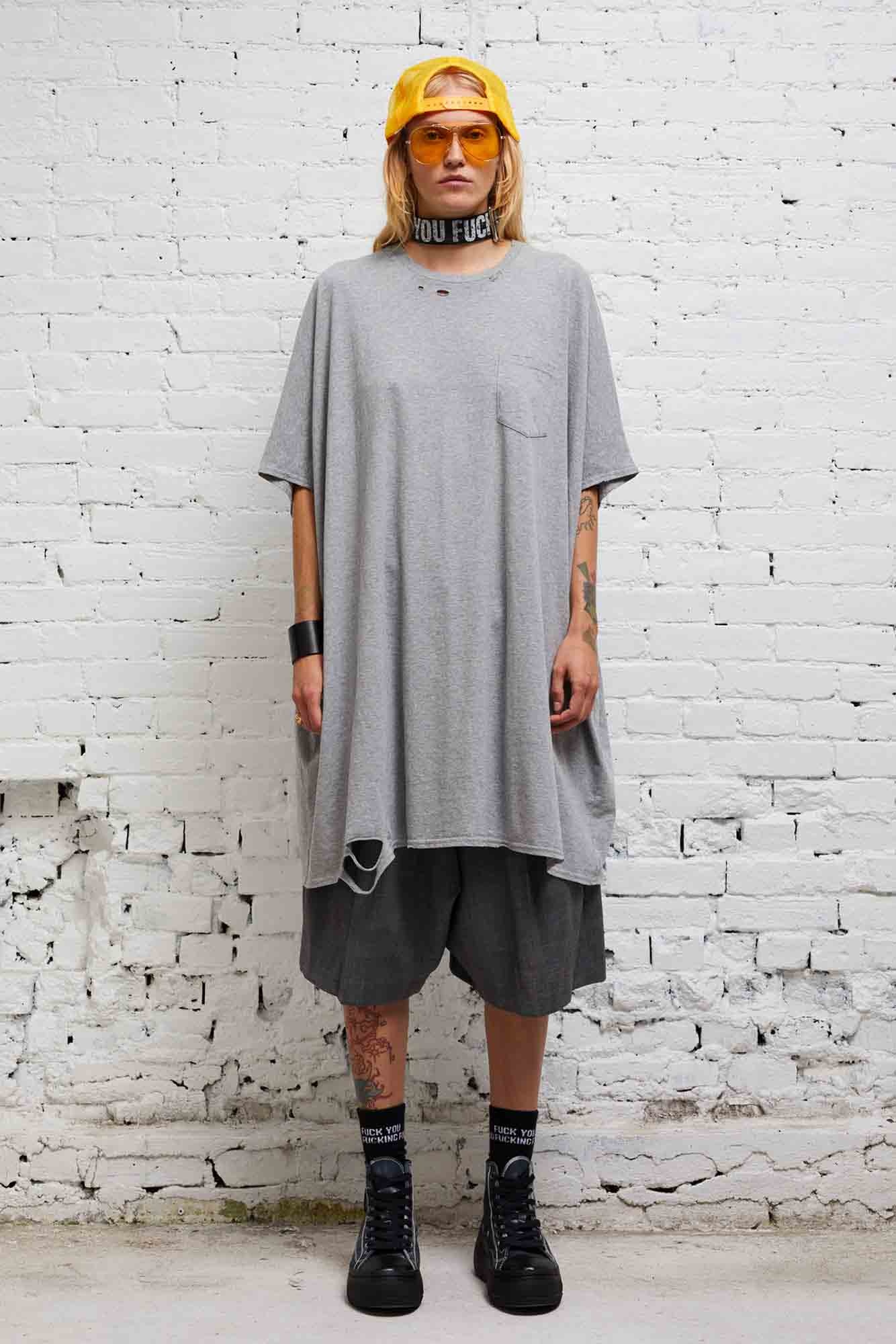 OVERSIZED BOXY T - GREY - 1