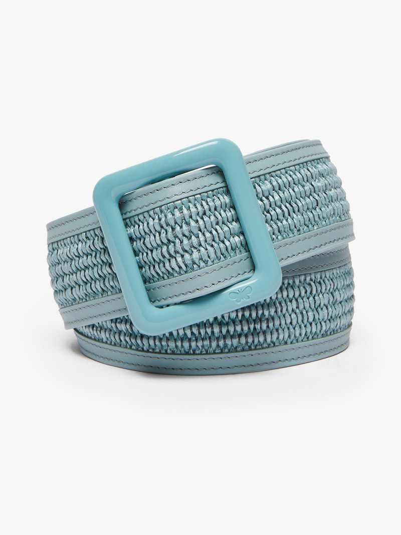 BOCCA Nylon and cotton raffia belt 1