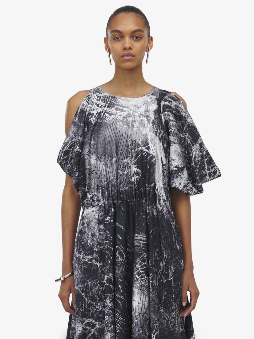 Smashed Screen Asymmetric Dress - 4