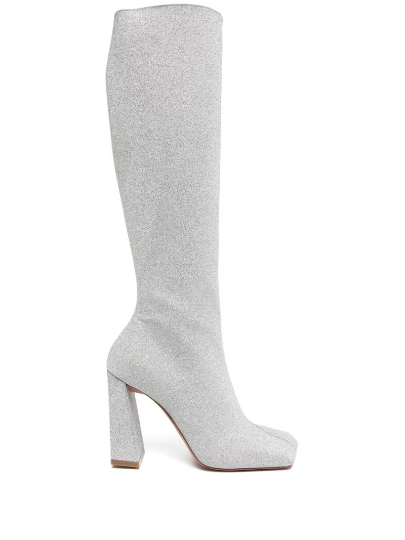 Marine glitter knee-high boots 1