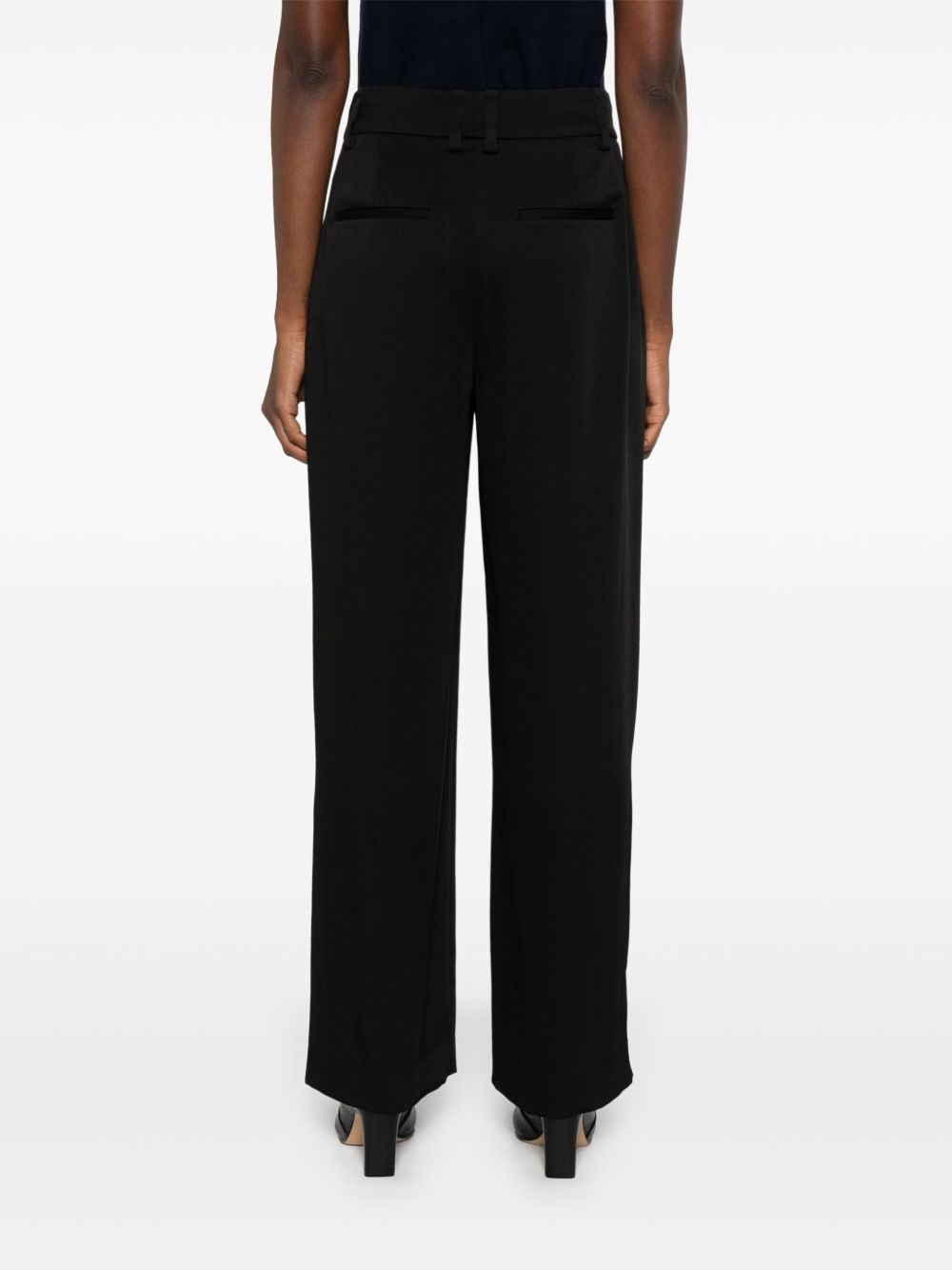 pleat-detail tailored trousers - 4