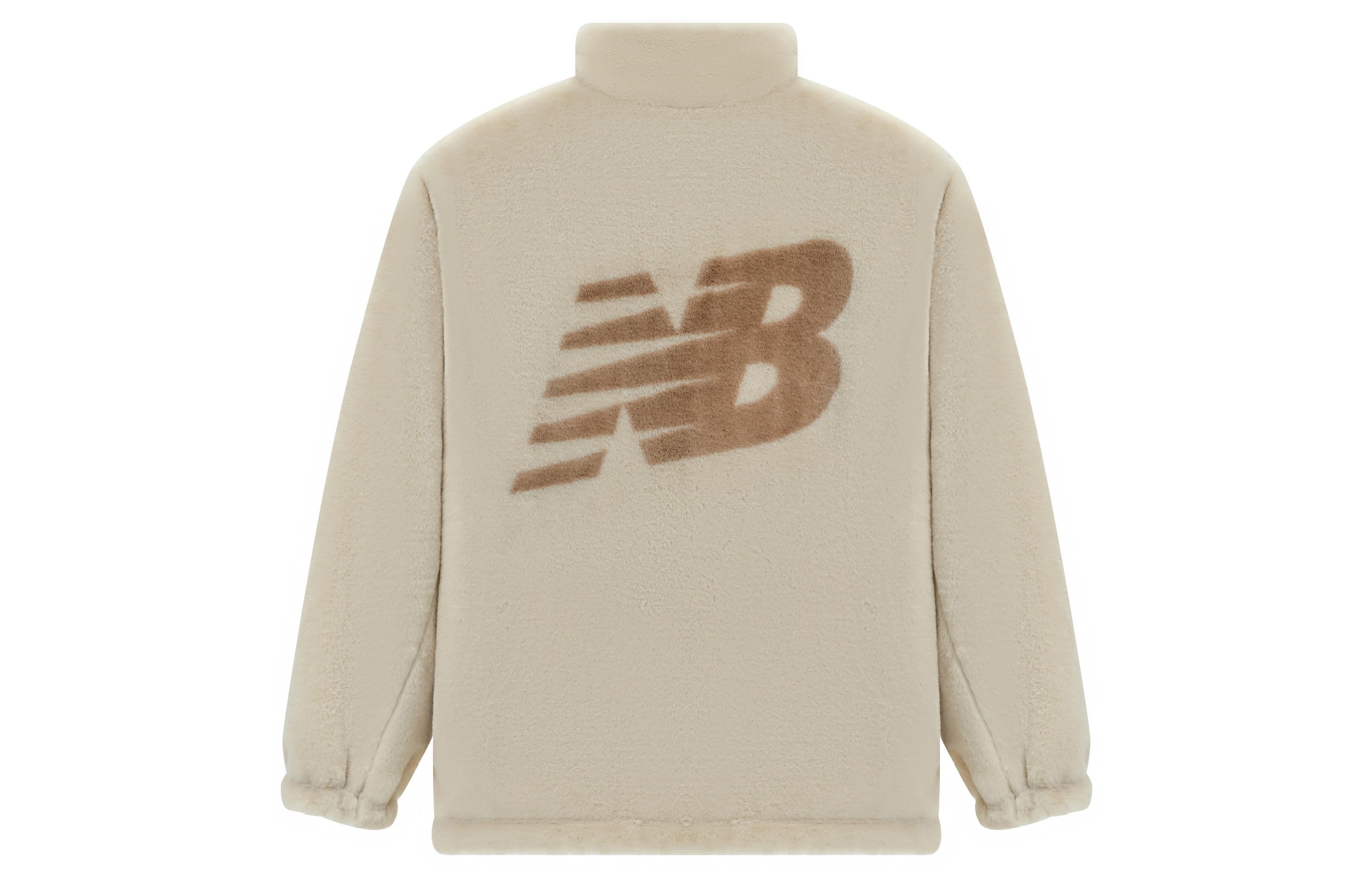 New Balance Logo Warm Down Jacket 'Beige White' 6DC43783-CRE - 3
