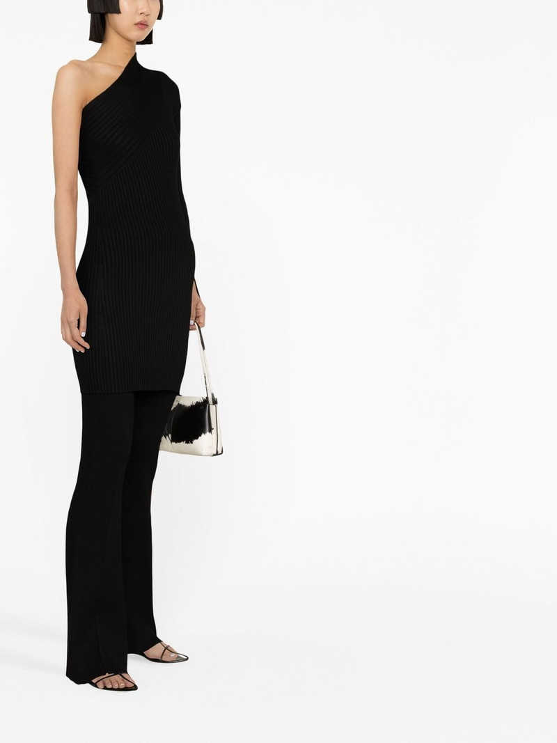 one-shoulder knitted minidress 3