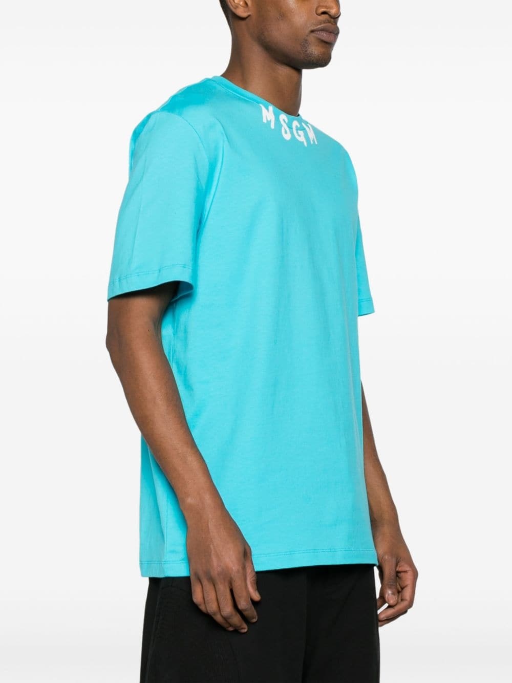 logo-print cotton T-shirt - 3