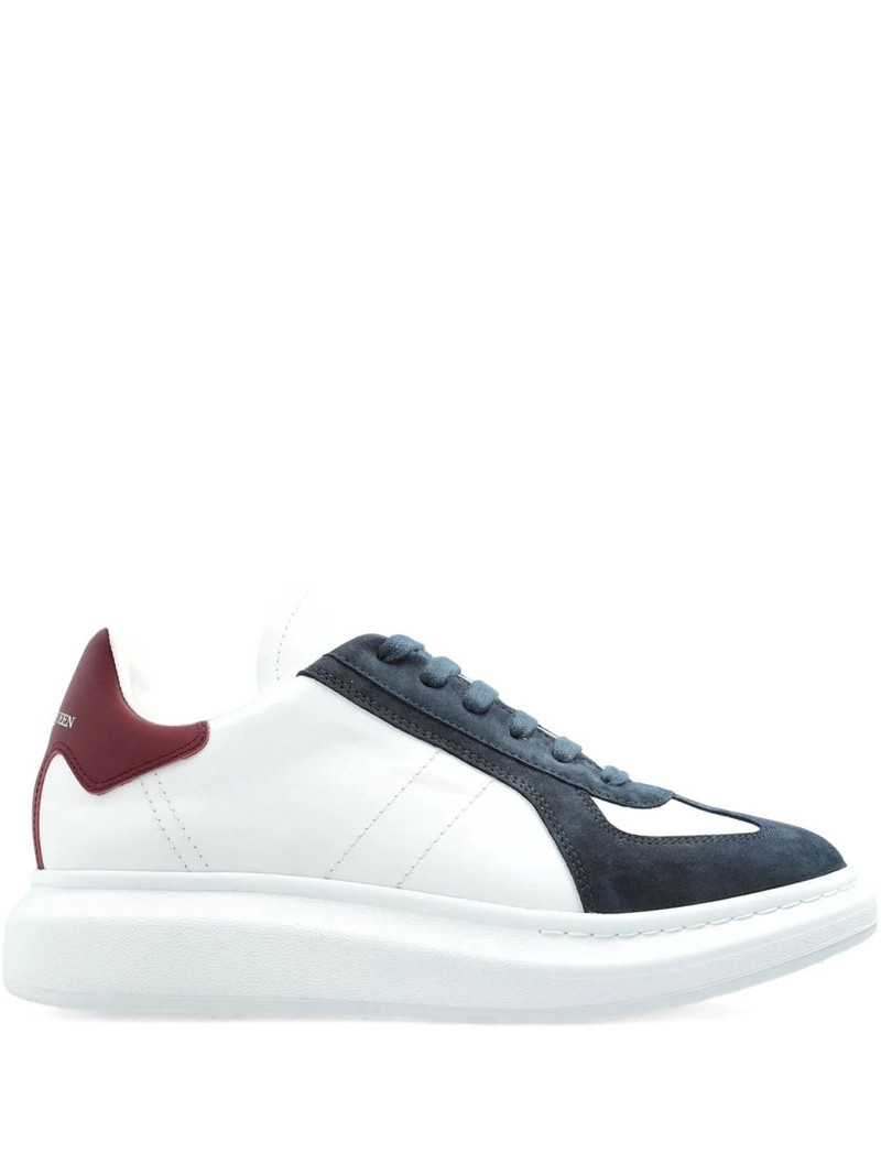 panelled lace-up sneakers 1