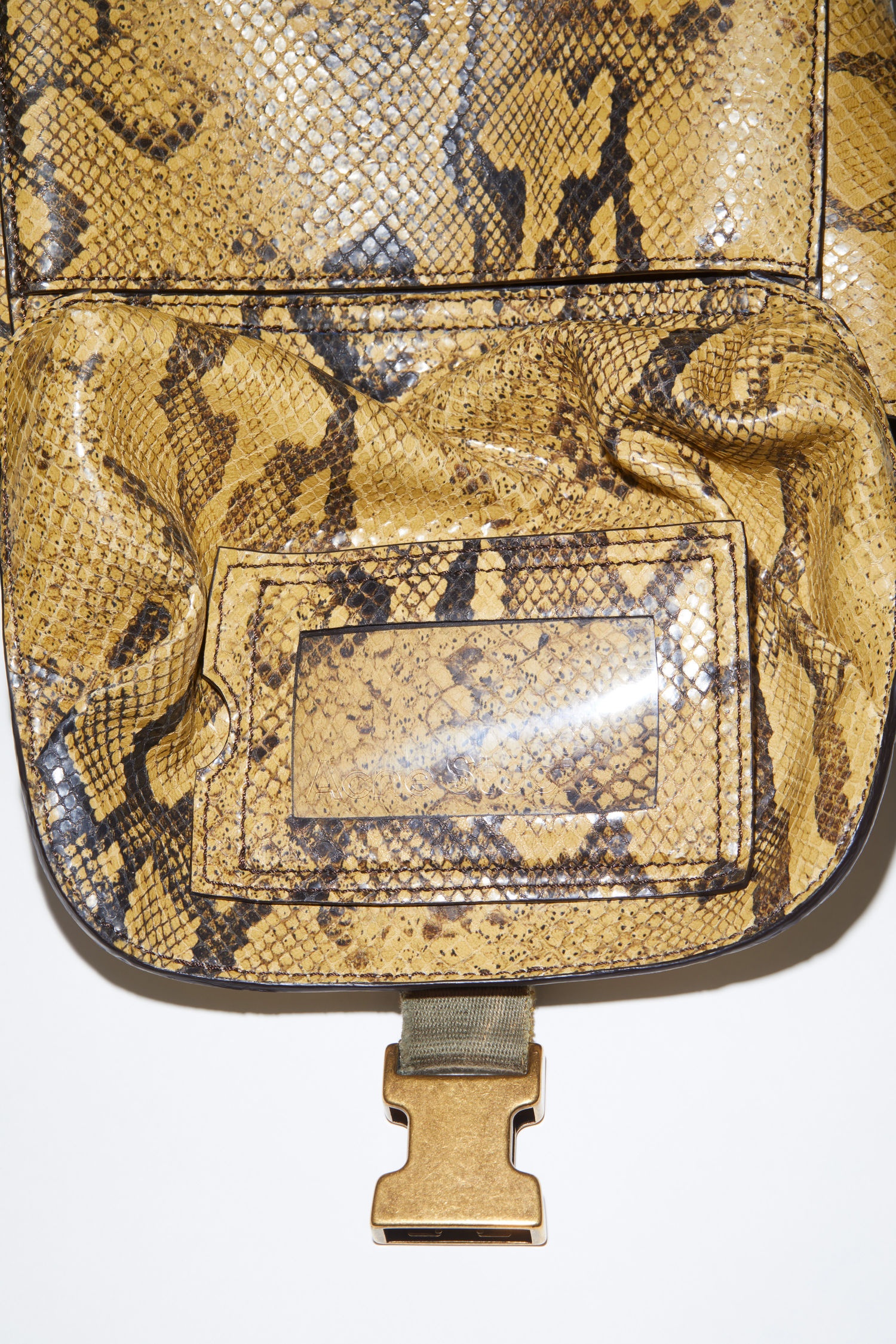 Python messenger bag - Beige/black - 6