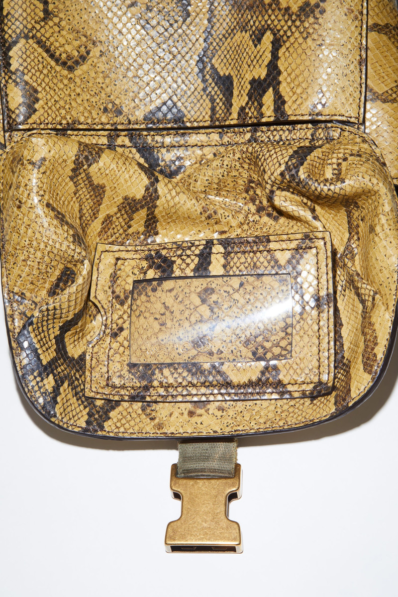 Python messenger bag - Beige/black 6