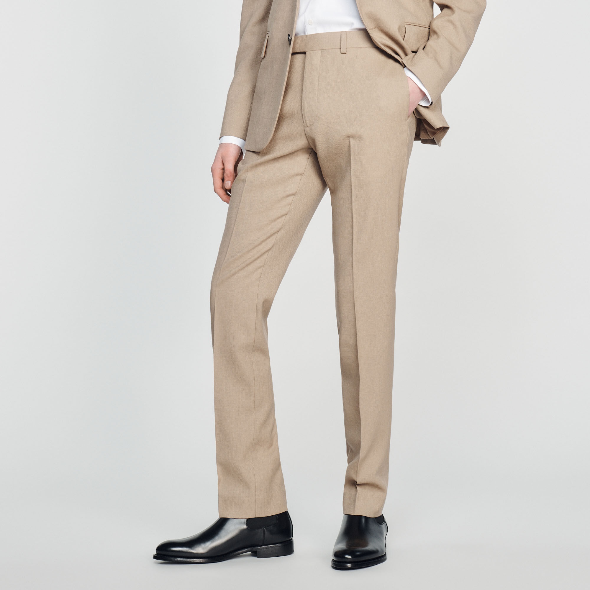 WOOL SUIT TROUSERS - 5