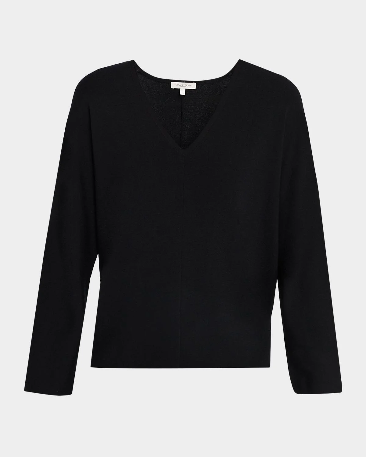 Ribbed V-Neck Sweater - 1