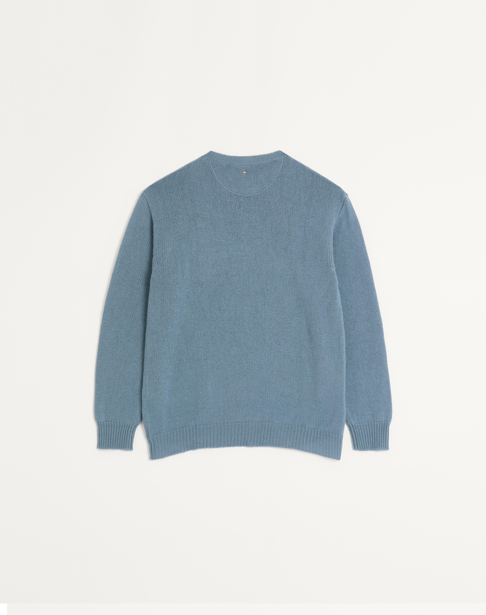 CASHMERE CREWNECK SWEATER WITH STUD - 2