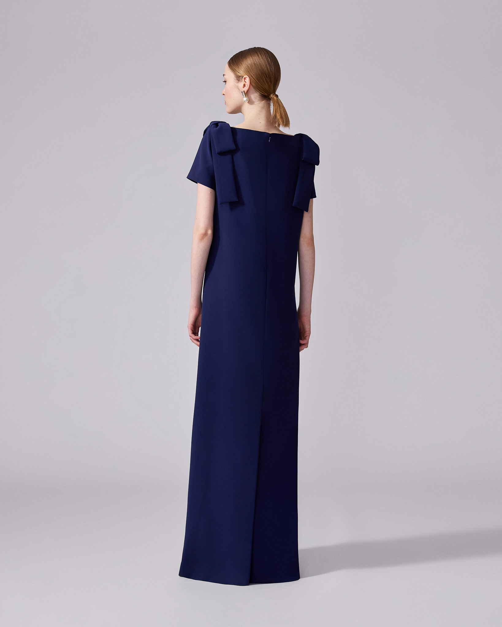Column Gown with Bows - 3