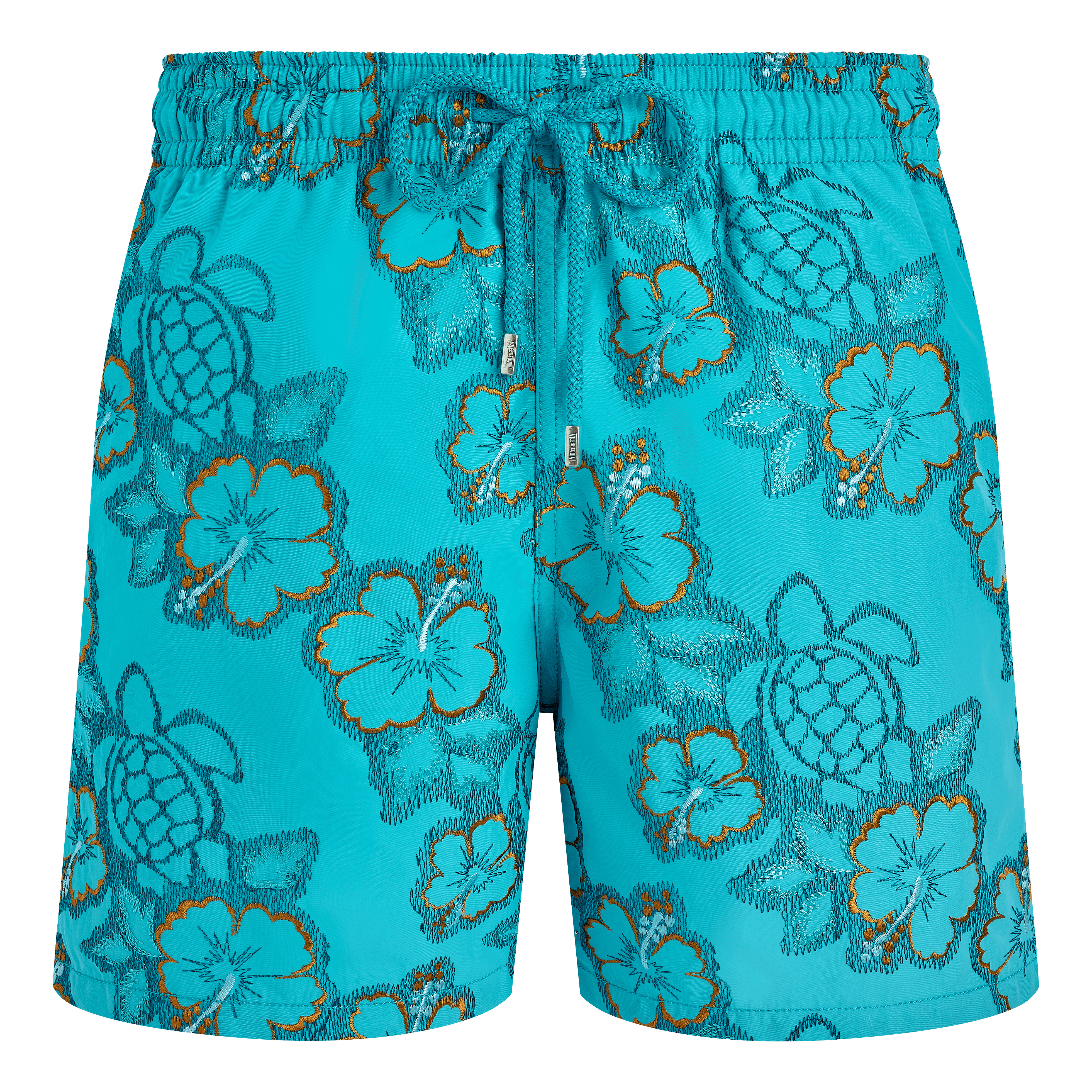 Men Swim Trunks Embroidered Hibiscus - Limited Edition - 1
