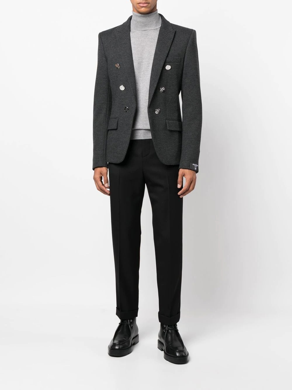 mid-rise cropped trousers - 3