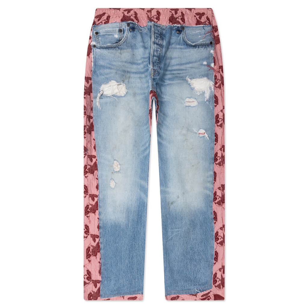 JEAN PANT COVERED PANT - PINK - 1