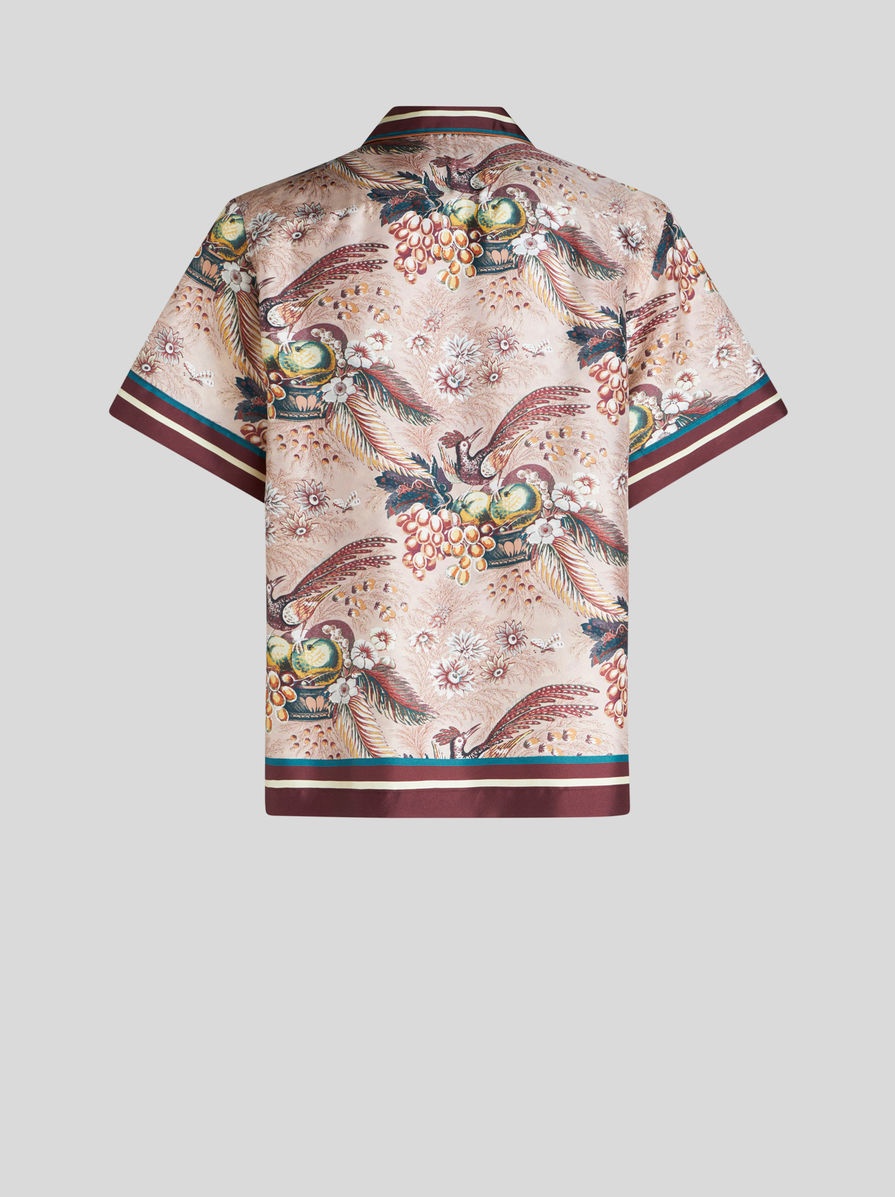 PRINTED SILK BOWLING SHIRT - 5