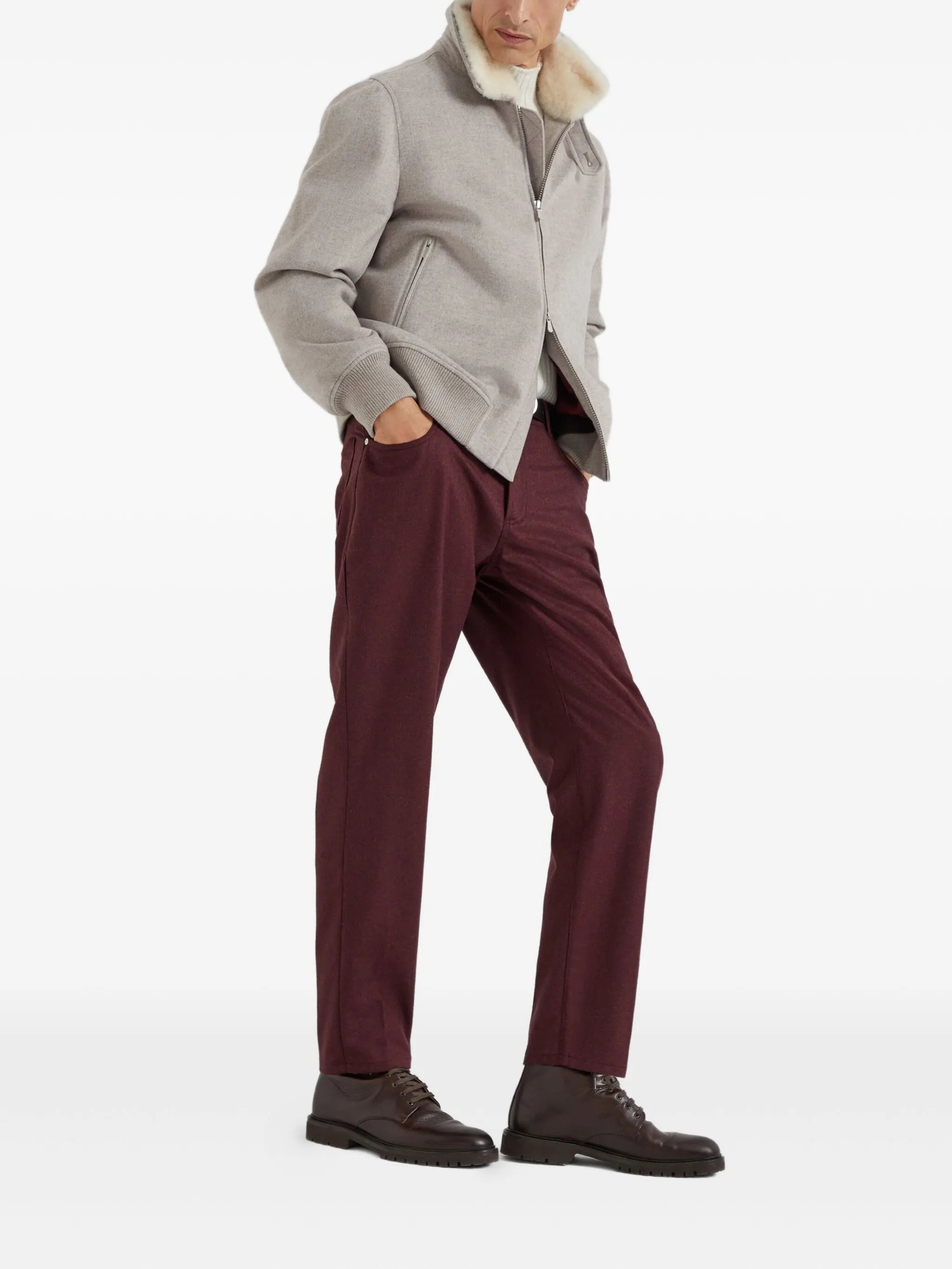 Brunello Cucinelli Cashmere Bomber Jacket - 5