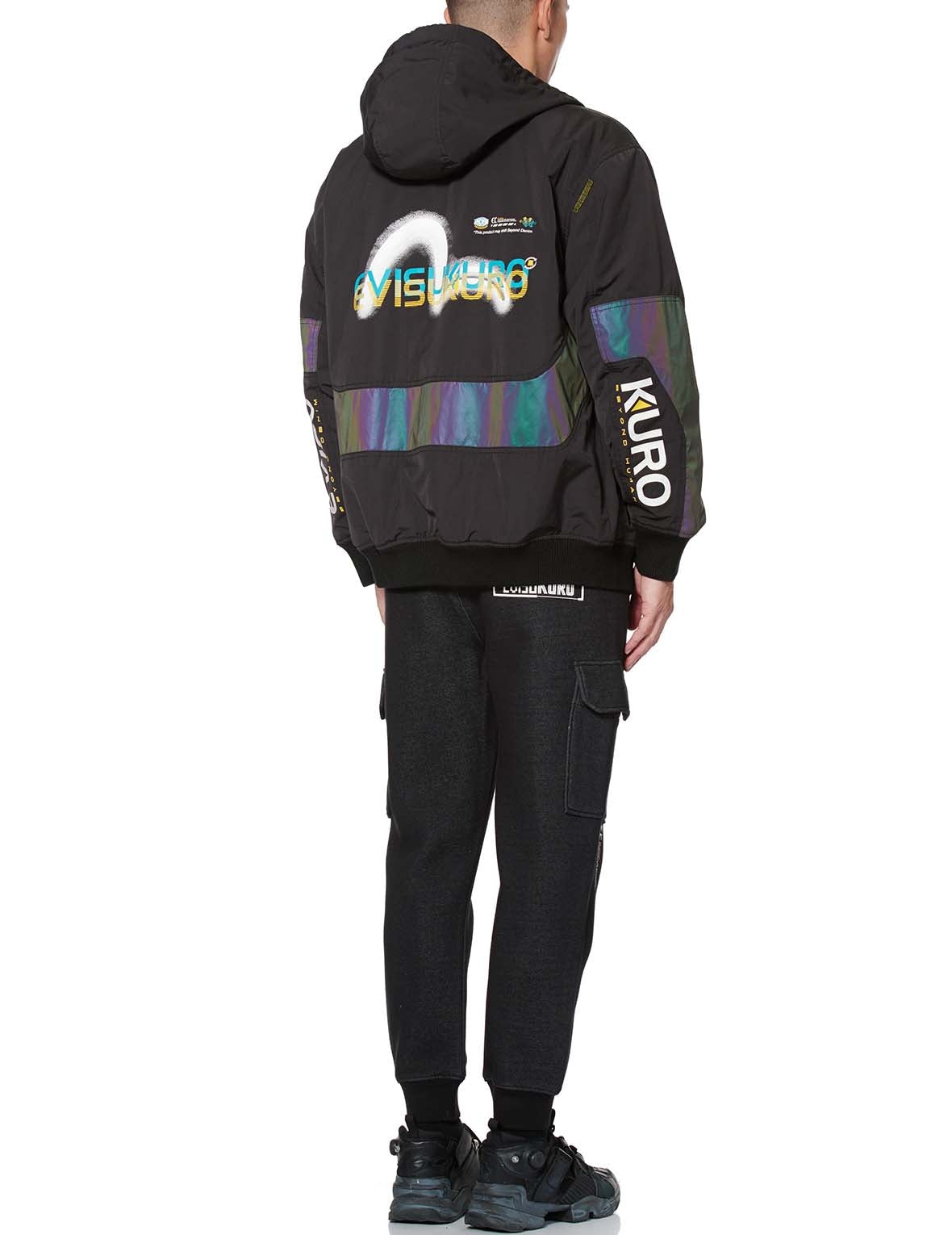 Frosty Seagull Print Padded Jacket - 5