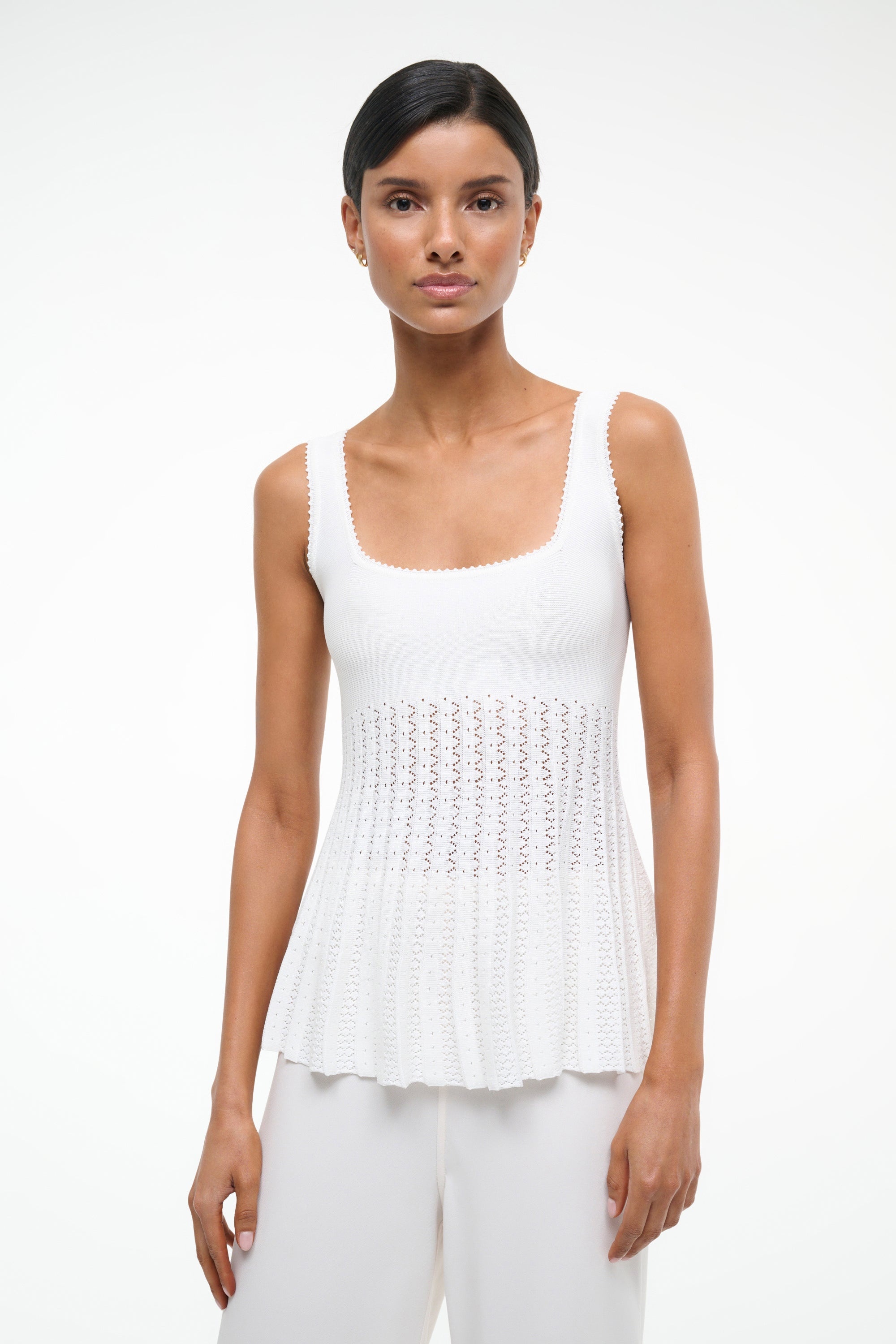 STAUD ELLEN TOP IVORY - 2