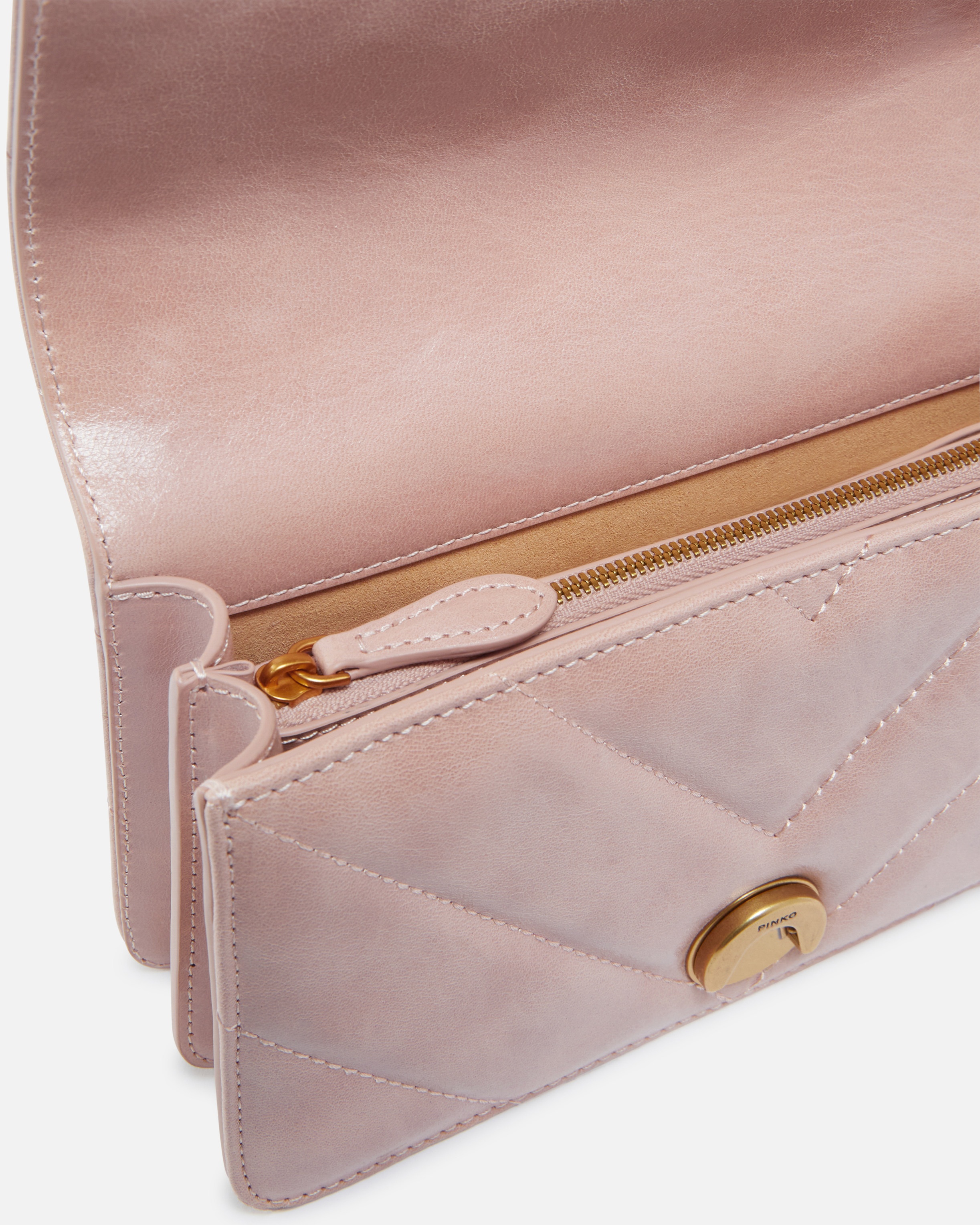 USED-EFFECT LEATHER CROSSBODY LOVE BAG MINI - 4