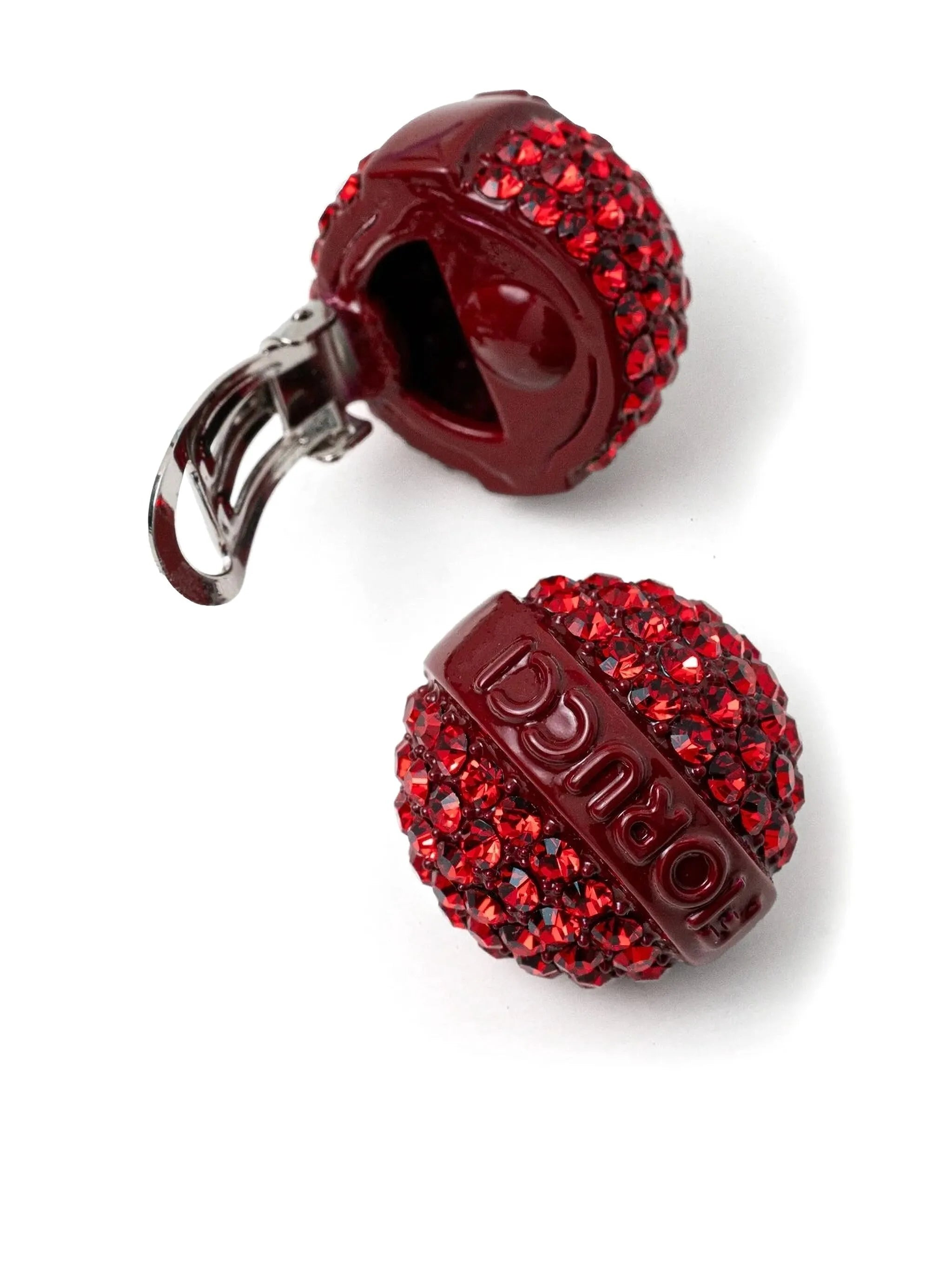 Fiorucci Crystal-embellished Clip Earrings - 1
