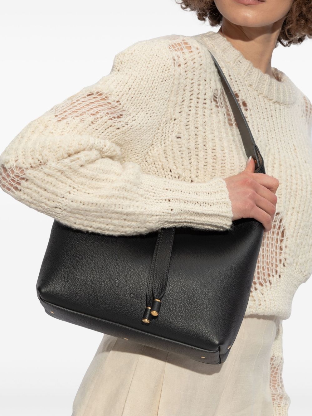 calfskin leather tote bag - 2