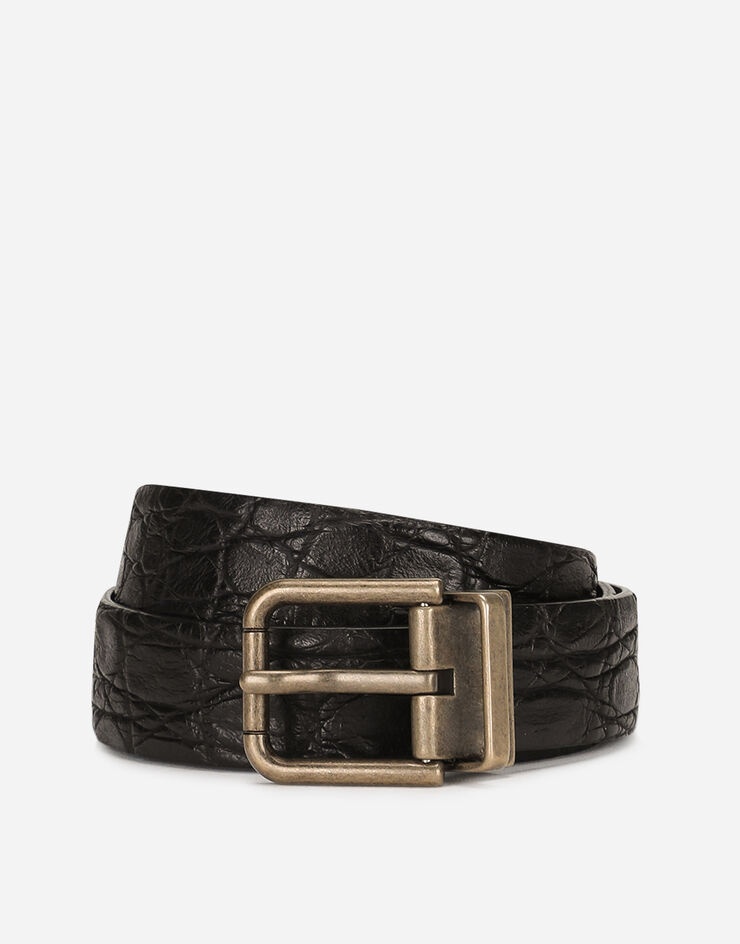 Crocodile skin belt - 1