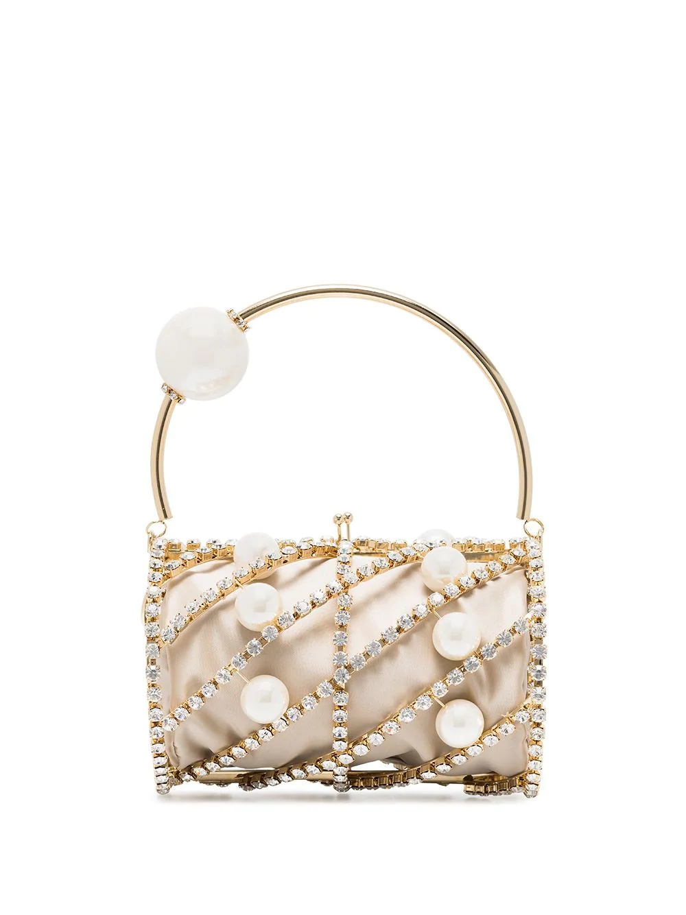 Brigitta crystal-embellished box bag - 1