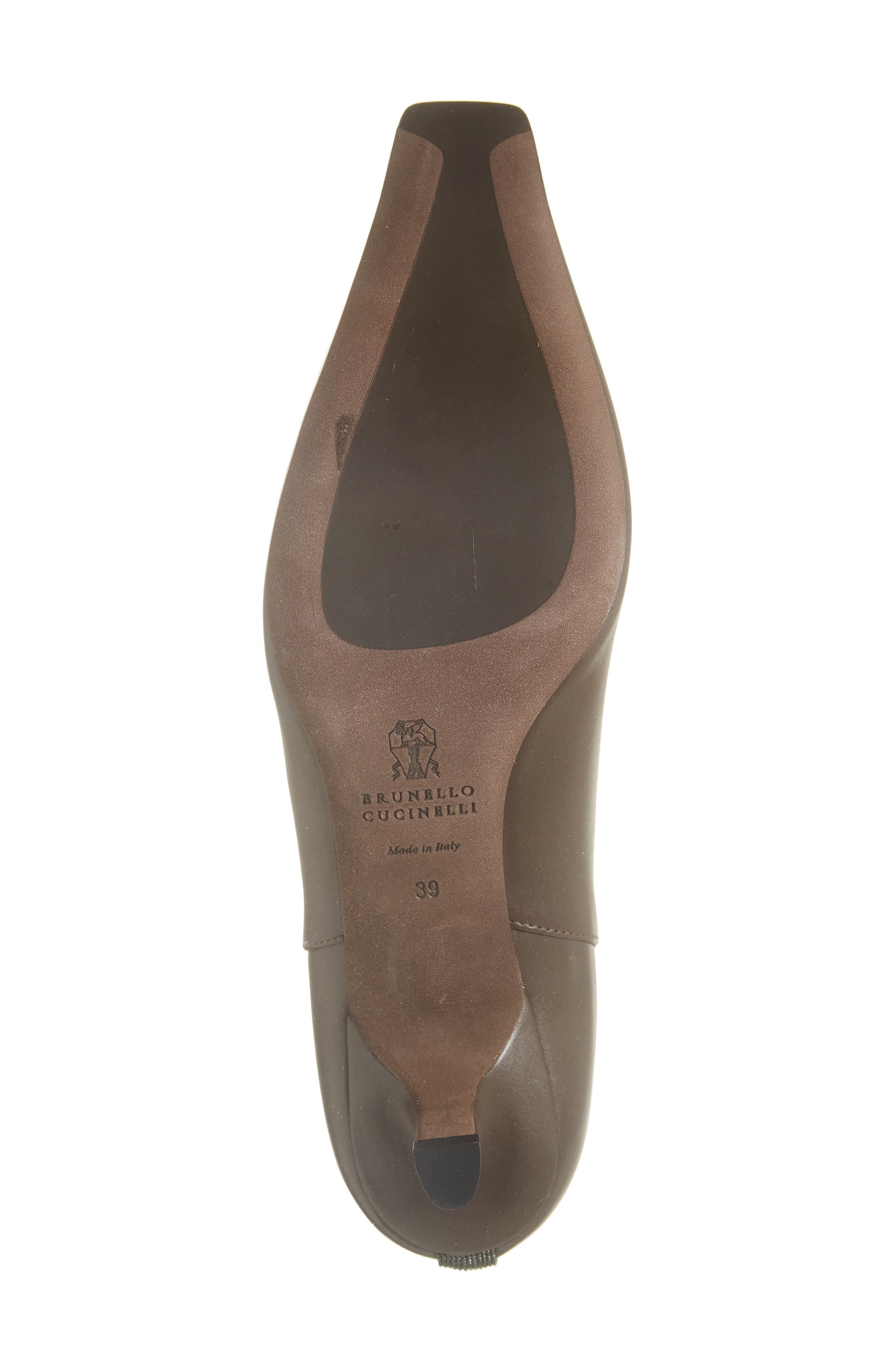 Brunello Cucinelli Kitten Heel Chelsea Boot in C8279 Testa Moro at Nordstrom - 6