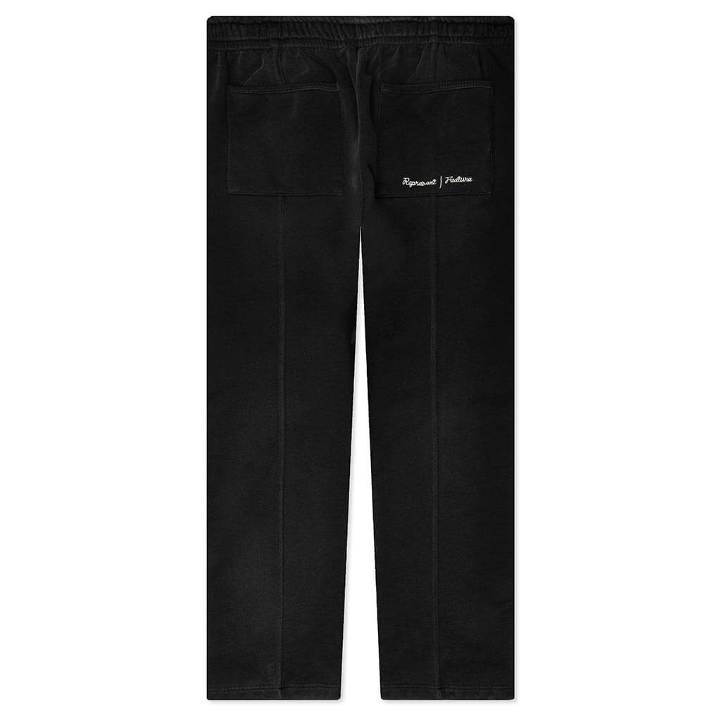 FEATURE X REPRESENT STEP HEM SWEATPANTS - STAINED BLACK - 2