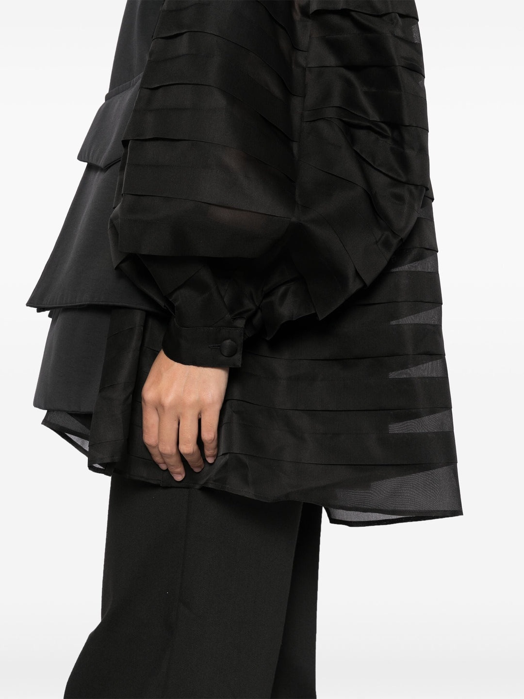 sacai Grosgrain Bonding Silk Organic Coat | club21 | REVERSIBLE