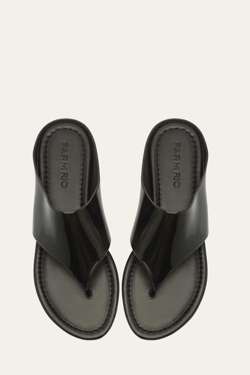 Black Jelly Flat Sandal 4