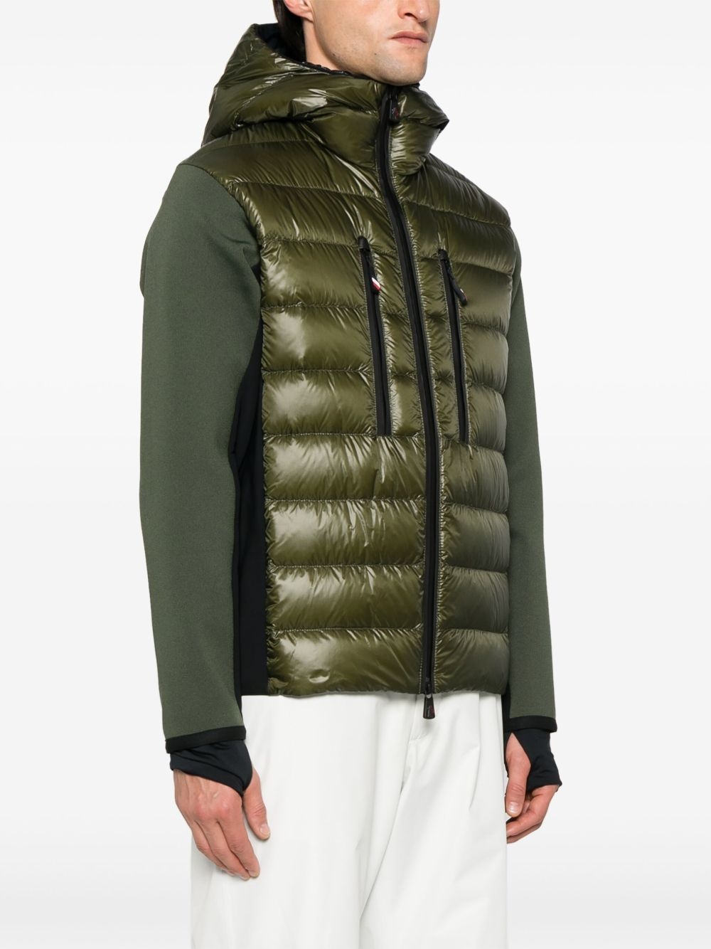 panelled down jacket - 3