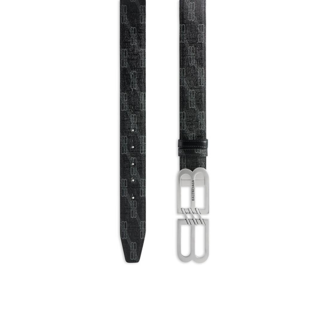 Men's Reversible Bb Monogram Belt in Black - 1