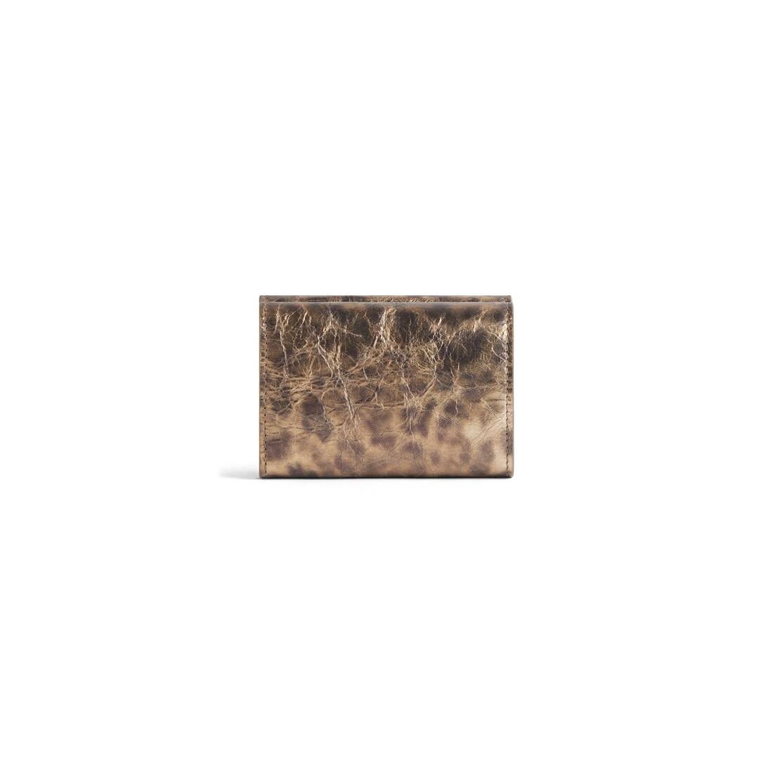 Women's Le Cagole Mini Wallet With Leopard Print in Brown - 2