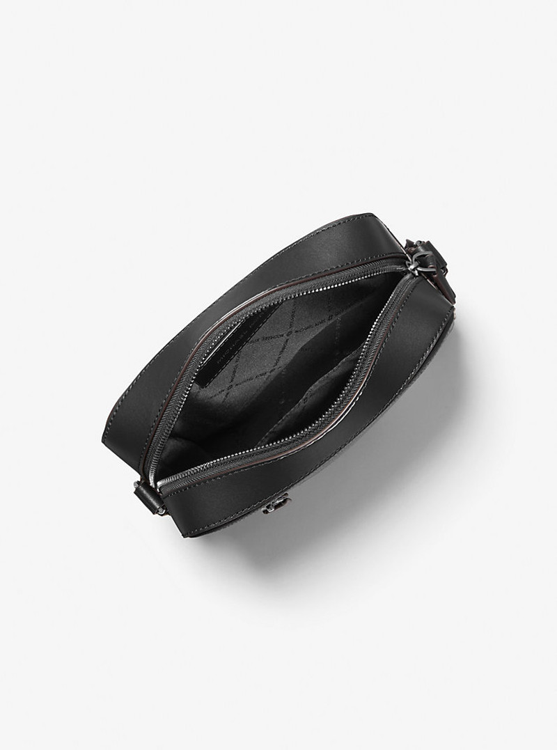 MICHAEL KORS Hudson Pebbled Leather Flight Bag outlook