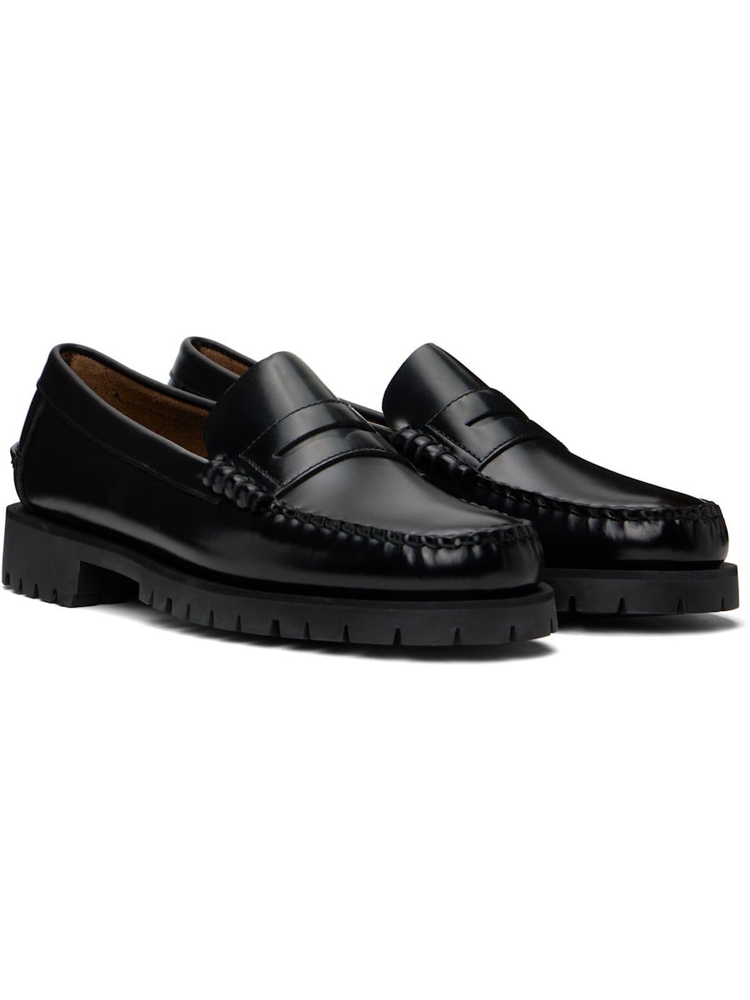 Black Dan Lug Loafers - 4